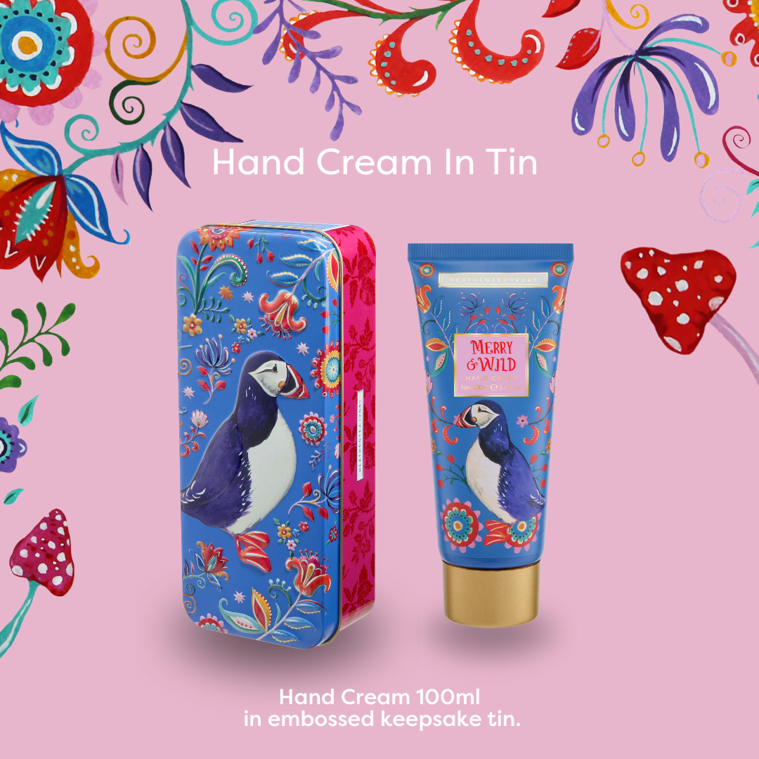 Merry and Wild Hand Cream in Tin Gift Set, 100ml