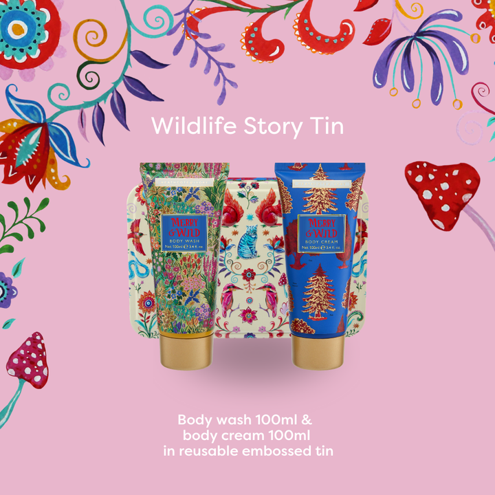 Merry and Wild Wildlife Story Tin Gift Set