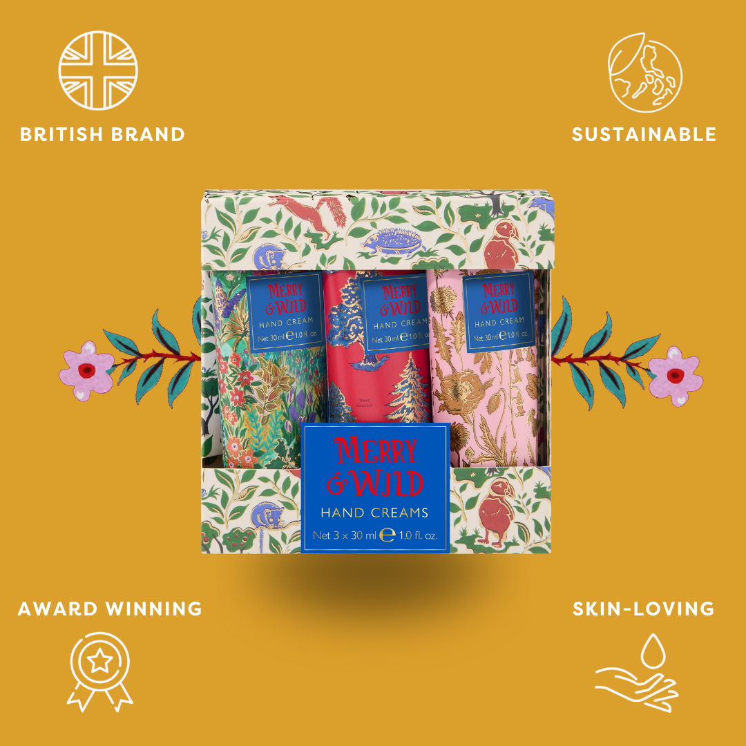 Merry and Wild Hand Creams, 3 x 30ml