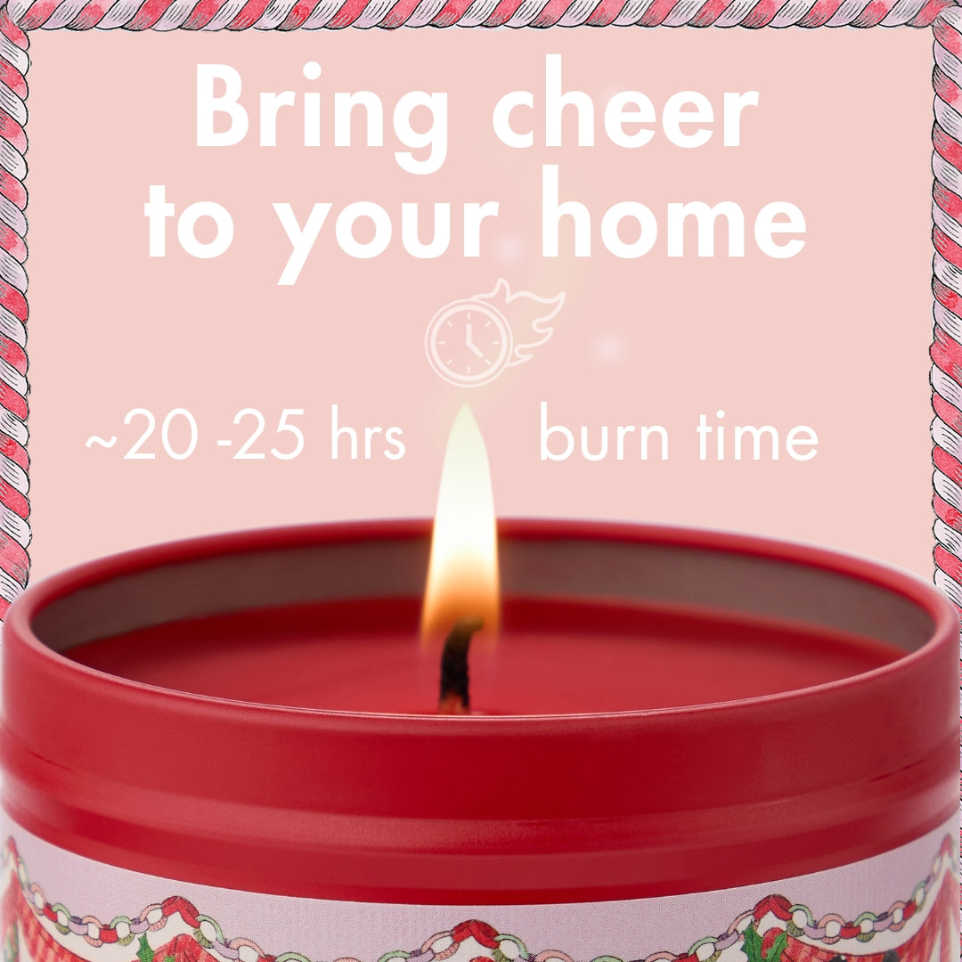 A Doll's House Red Berry & Cedar Festive Tin Candle, 100g