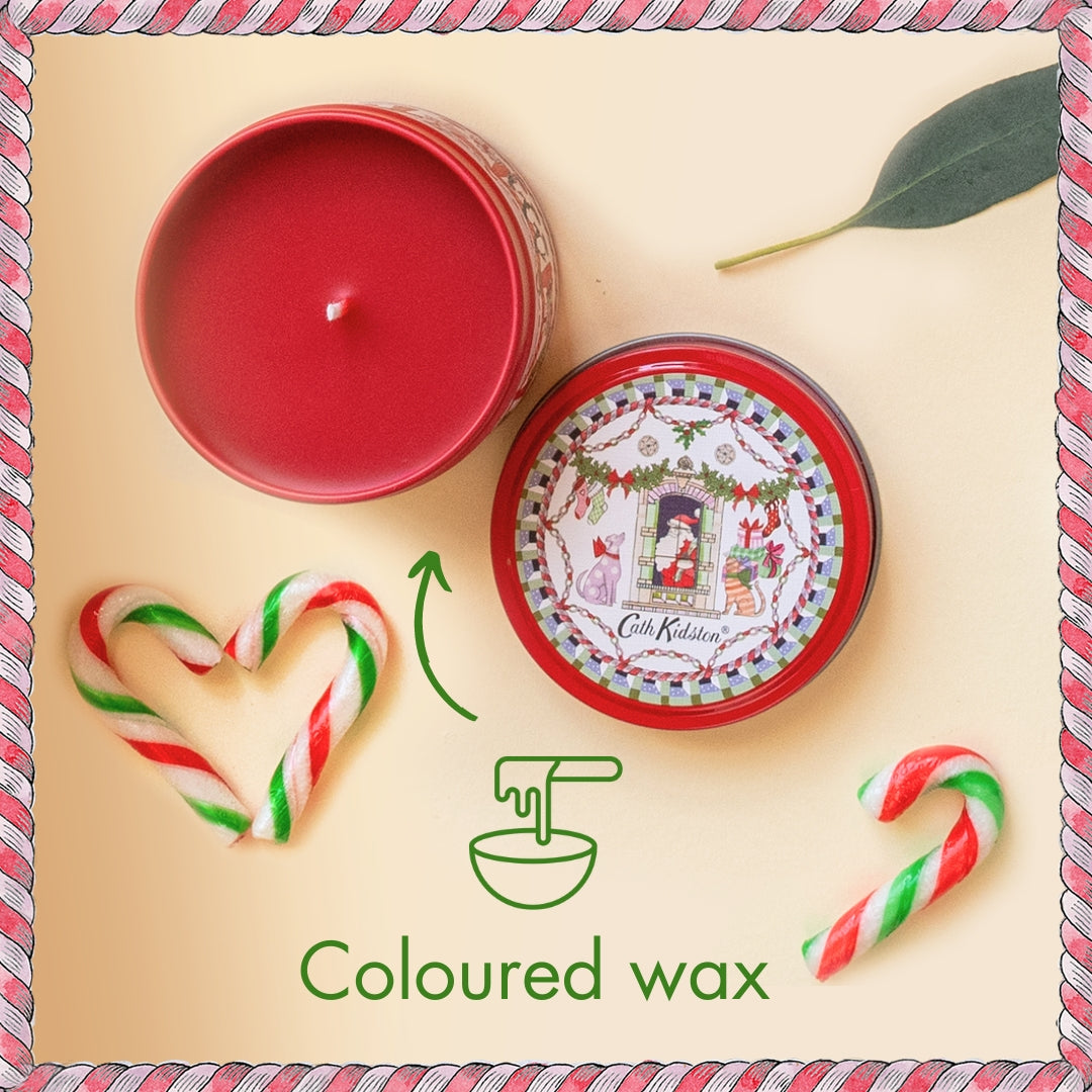 A Doll's House Red Berry & Cedar Festive Tin Candle, 100g