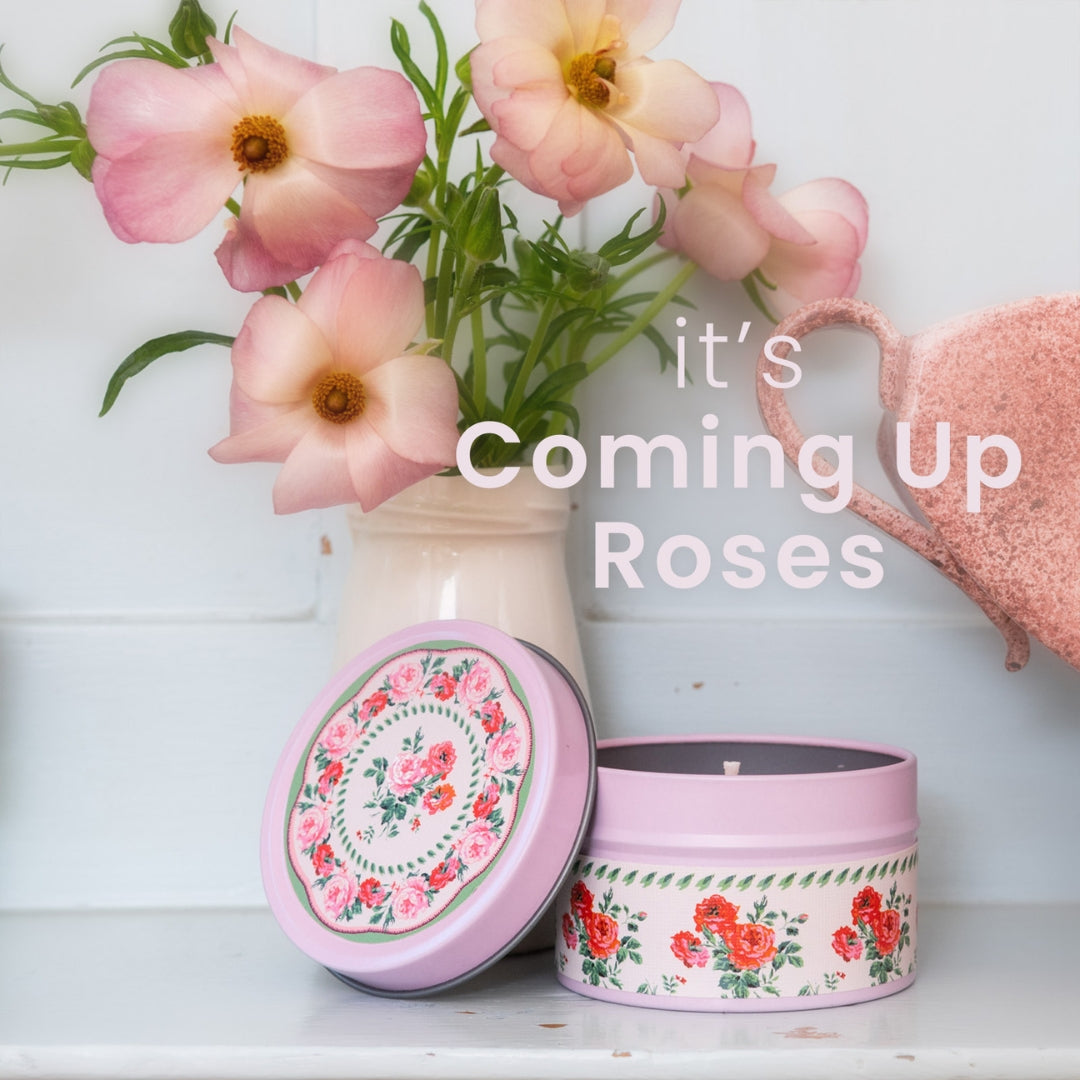 Coming Up Roses Candle Tin