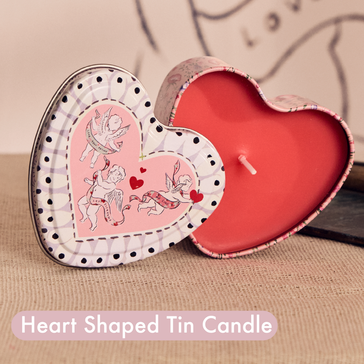 Wild Flowers Wild Women Heart Shaped Tin Candle, 100g