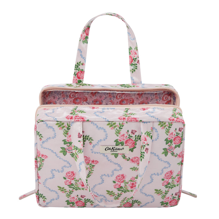 Flutter Rose Two Part Wash Bag with Handles