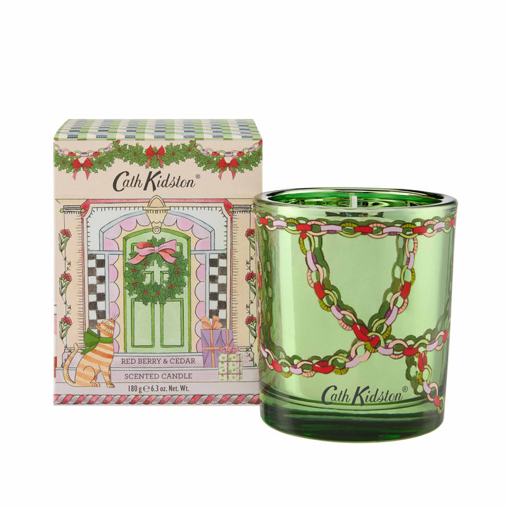 A Doll's House Festive Glass Candle, 180g