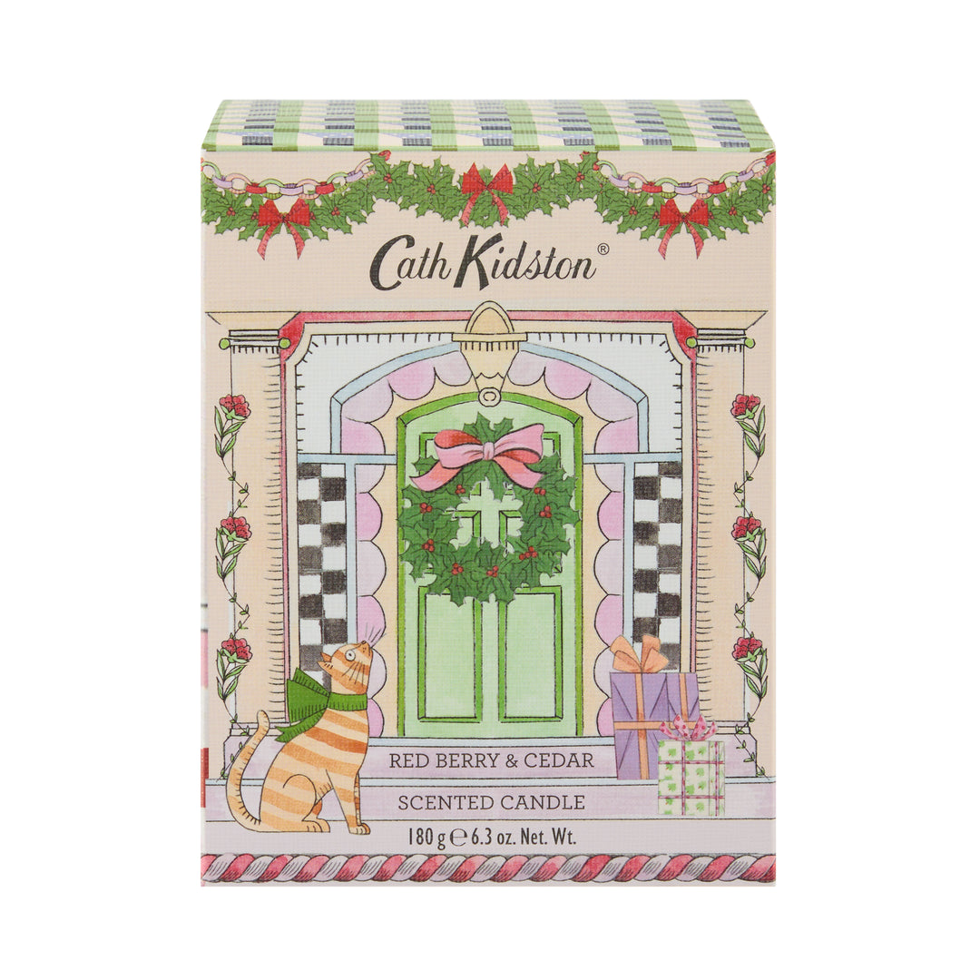 A Doll's House Festive Glass Candle, 180g