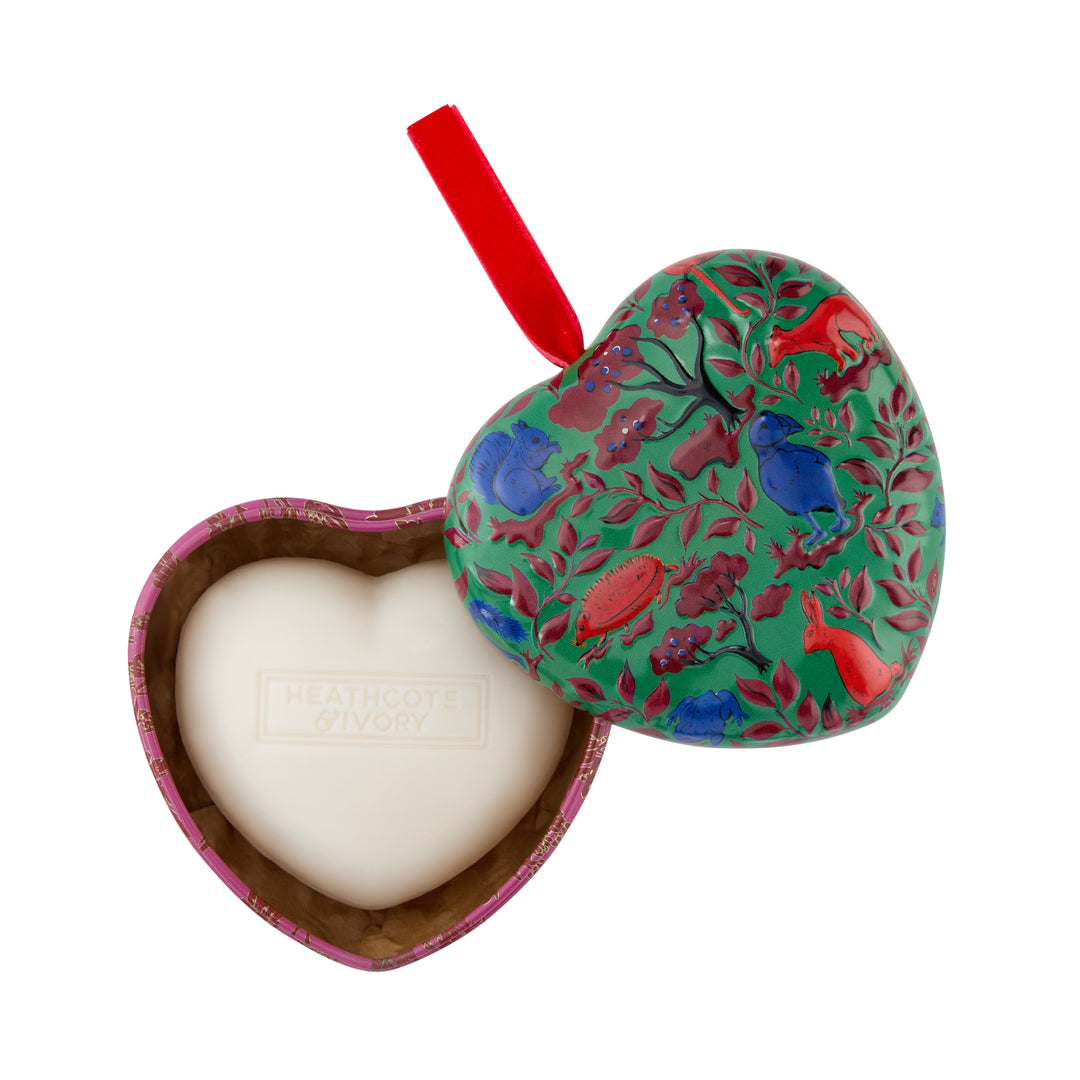 Merry and Wild Scented Soap in Heart Shaped Tin, 90g