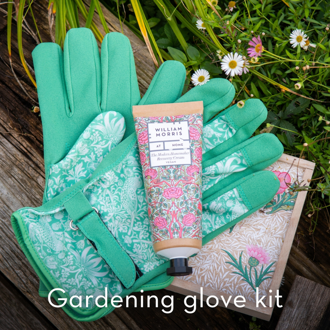 The Modern Homemaker Gardening Glove Gift Set with Wooden Box