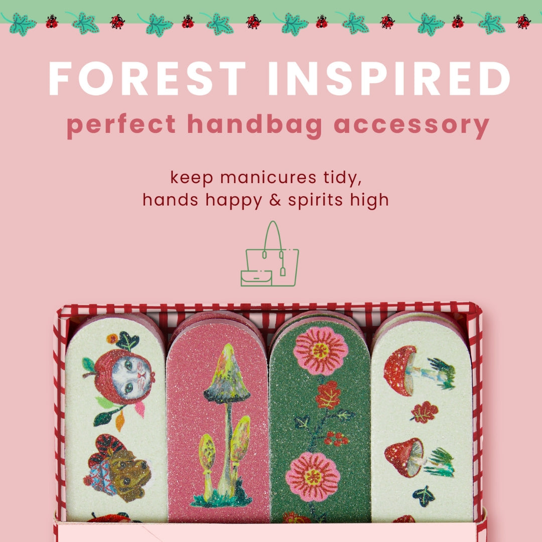 Forest Folk 8 Mini Nail Files in 4 designs