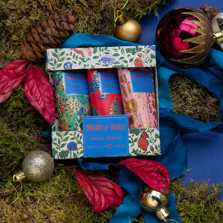 Merry and Wild Hand Creams, 3 x 30ml