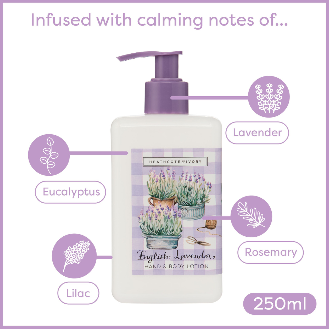 English Lavender Hand & Body Lotion, 250ml