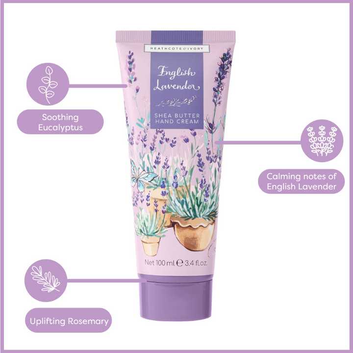 English Lavender Hand Cream in Tin, 100ml