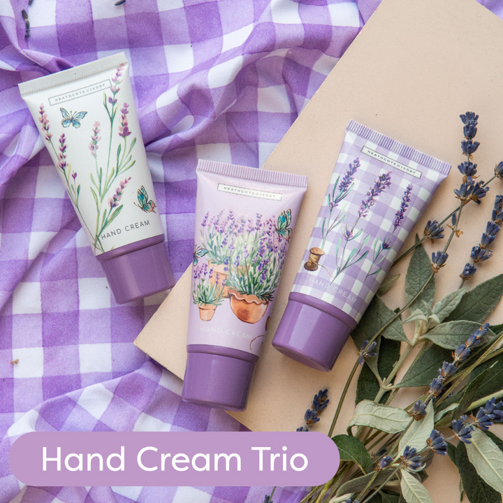 English Lavender Hand Cream Trio, 3x 30ml