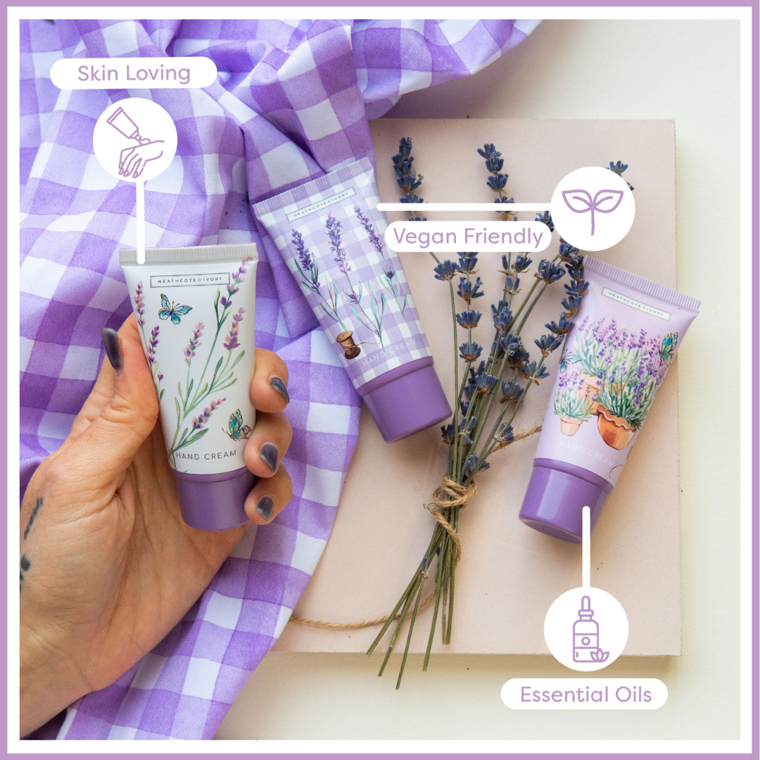 English Lavender Hand Cream Trio, 3x 30ml