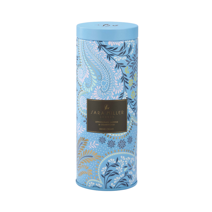 Savannah Hand Cream in Blue Powder Filigree Gift Tin, 100ml