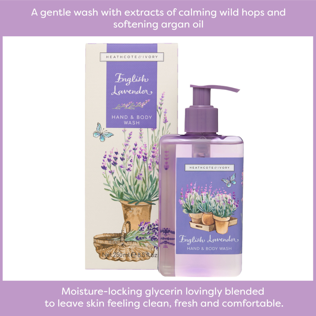 English Lavender Hand & Body Wash, 250ml