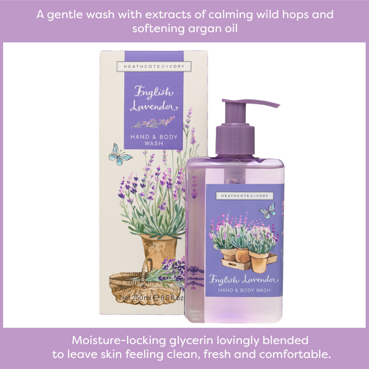 English Lavender Hand & Body Wash, 250ml