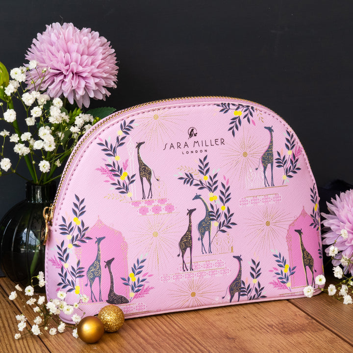 Savannah Medium Cosmetic Bag - Pink