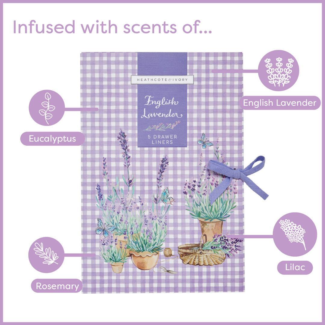 English Lavender Drawer Liners