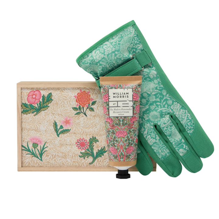 The Modern Homemaker Gardening Glove Gift Set with Wooden Box