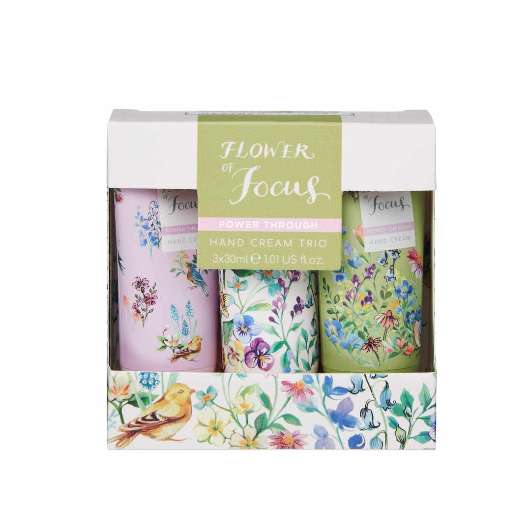 Flower of Focus Power Through Hand Cream Trio - Heathcote & Ivory