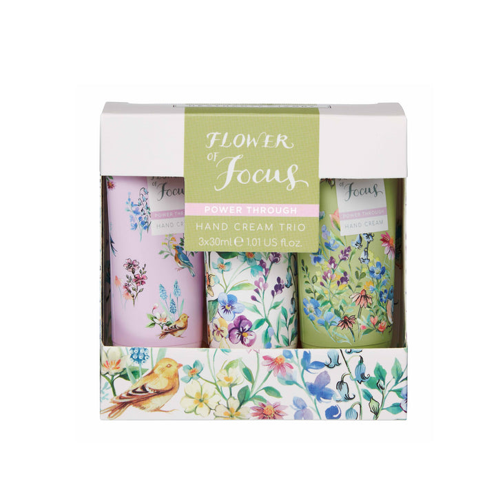 Flower of Focus Power Through Hand Cream Trio - Heathcote & Ivory