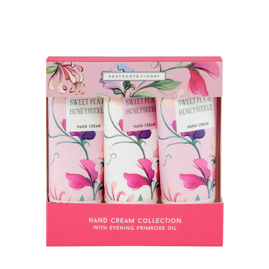 Sweet Pea & Honeysuckle Hand Cream Collection - Heathcote & Ivory