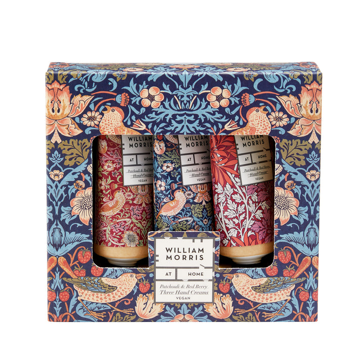 Strawberry Thief Patchouli & Red Berry Three Hand Creams - Heathcote & Ivory