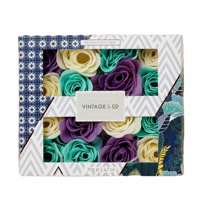 Vintage & Co Braids & Blooms Soap Flowers - Heathcote & Ivory