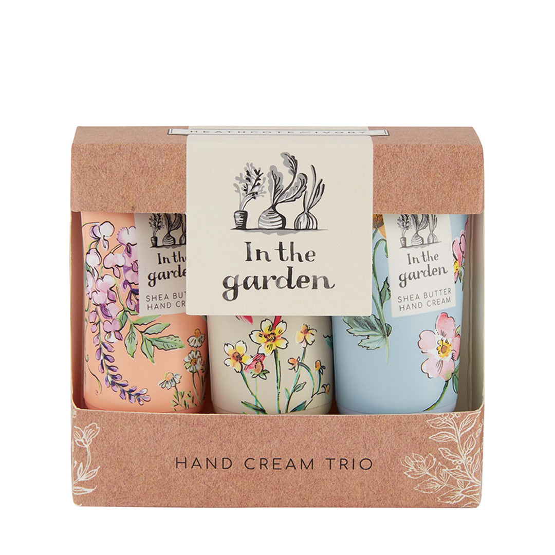 In The Garden Hand Cream Trio - Heathcote & Ivory