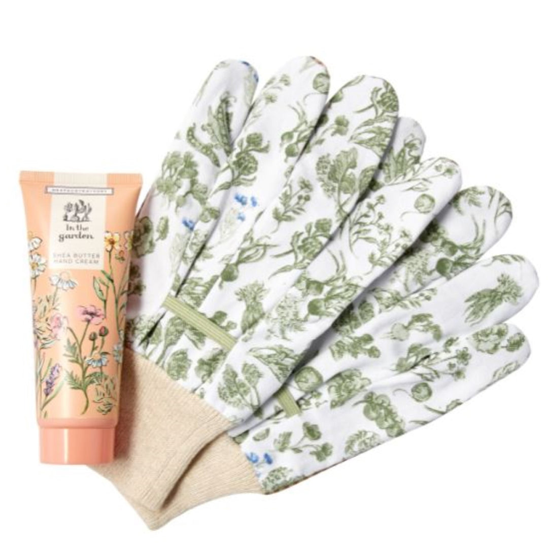 In The Garden Gardening Gloves & Hand Cream Set - Heathcote & Ivory